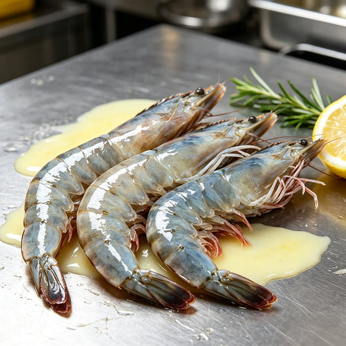 Fresh Raw Blue Tiger Prawns