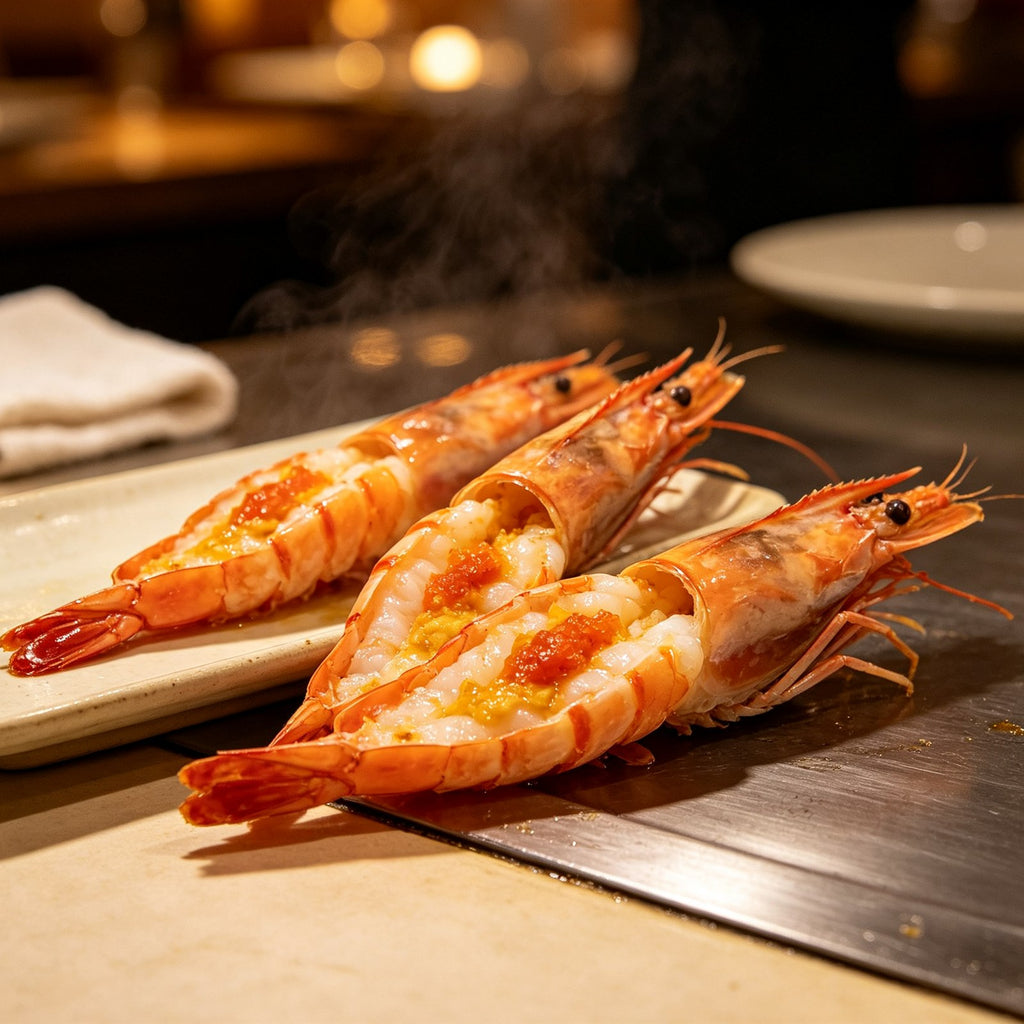 Fresh Cooked Mantis Shrimp with Roe