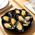 Fresh Steamed Green Mussels in Shell