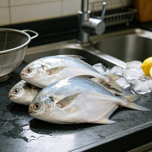 Fresh Whole Silver Pomfret Fish